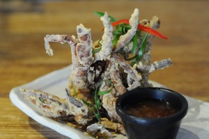 Crispy soft shell crab