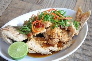 Crispy Snapper with Chilli Tamarind sauce (Whole Fish)